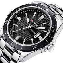 Carregar imagem no visualizador da galeria, CURREN 8363 Relógio de pulso impermeável para homens com cronógrafo e relógio luminoso de quartzo